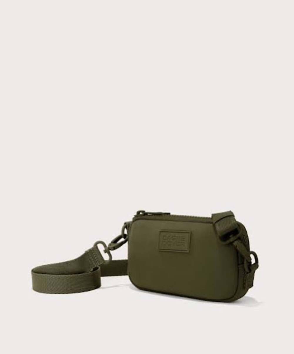 Dagne Dover Mara Phone Sling in the Dark Moss colorway